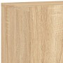 Detailaufnahme: Sonoma-Eiche Holzstruktur der VidaXL Wohnwand, Modell 5.