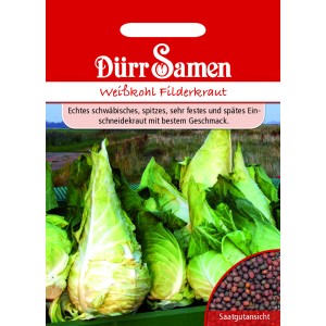 Dürr Samen Weißkohl Spitzkraut: Saatgut für Filderkraut, spitz und fest.