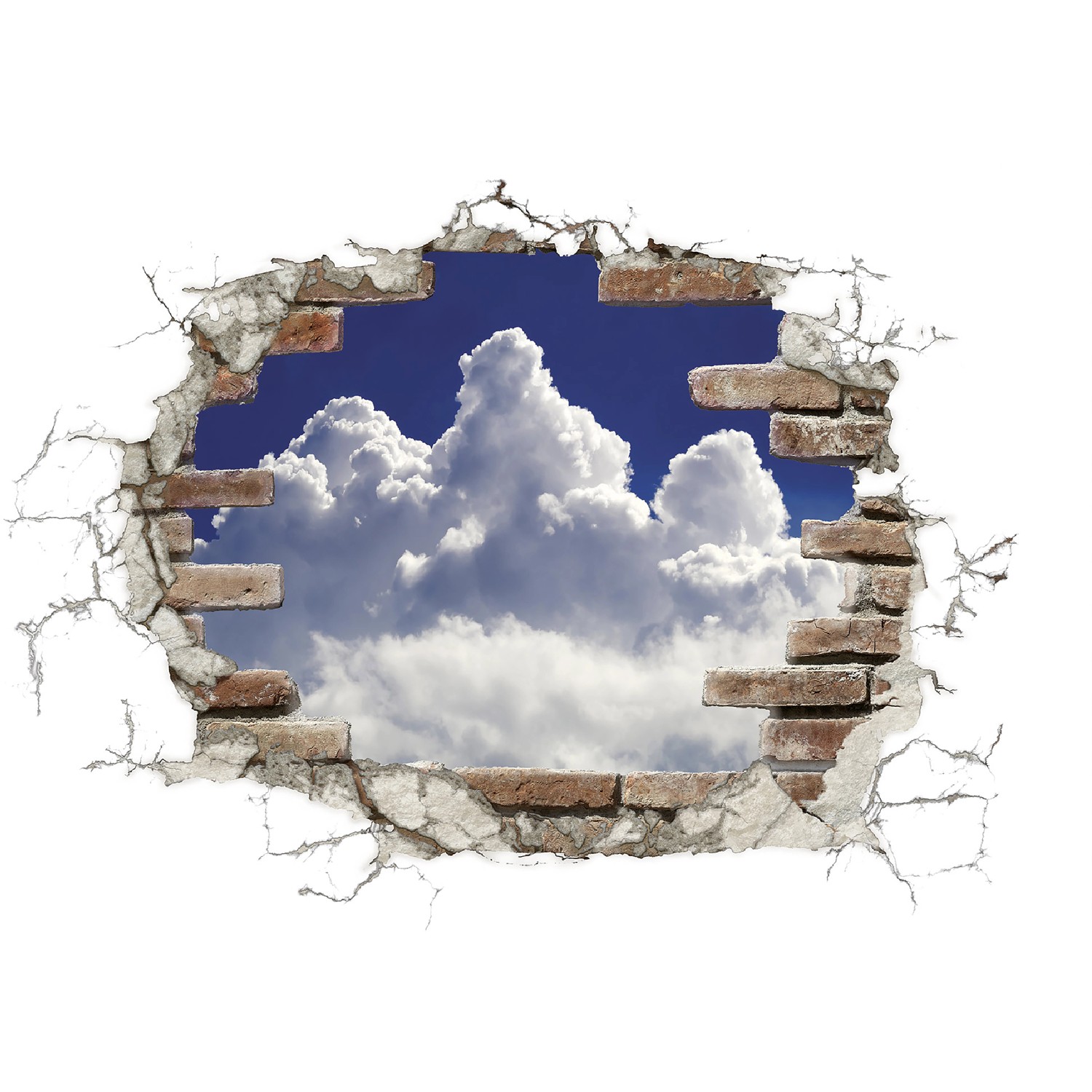 Komar Deko-Sticker Break Out Clouds 100 cm x 70 cm