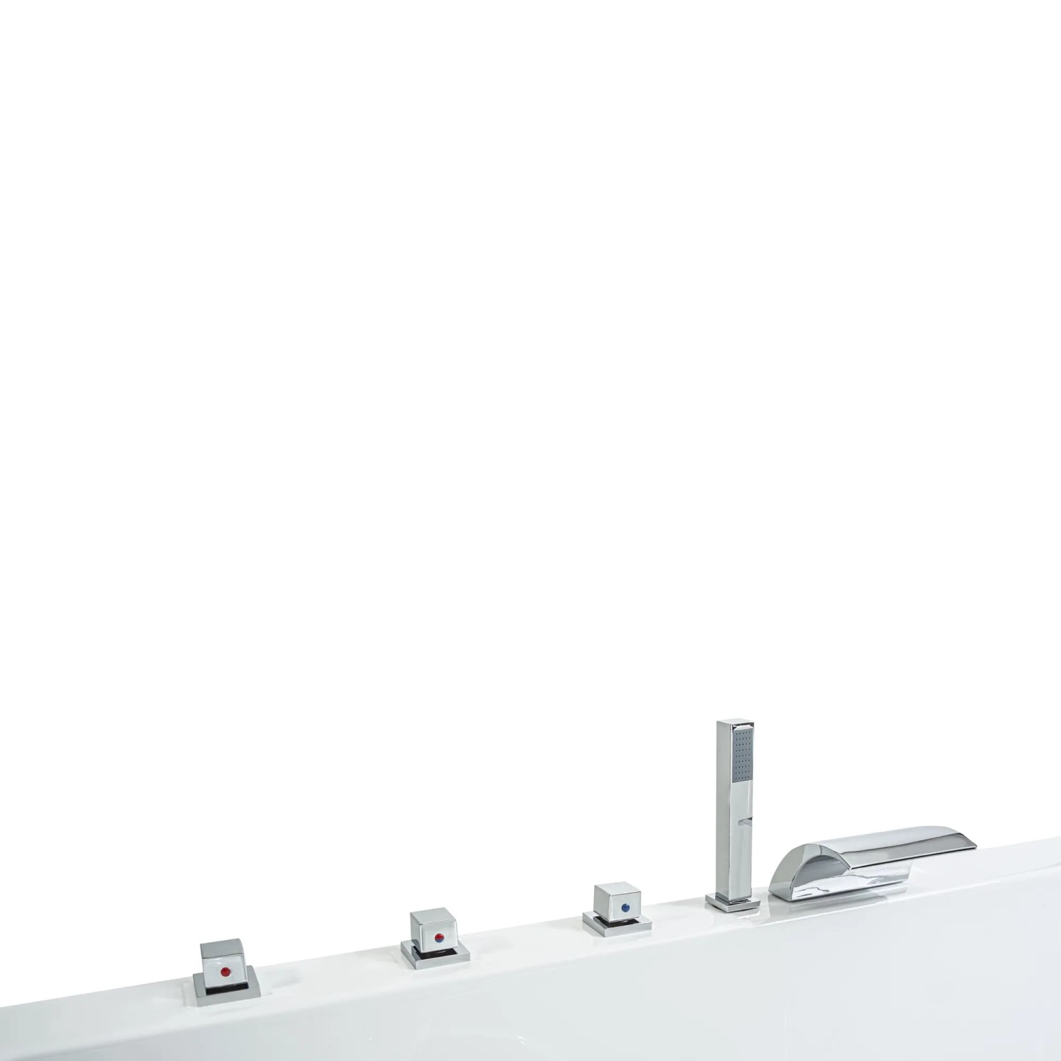 IMEX Einbauarmatur MILOS STICK Für Waschbecken Oder Badewanne – Wandmontage, Weiß Matt, Aus Messing