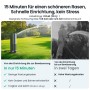 Aiper Irrisense 2 Bewässerungssystem im Einsatz: Intelligente Rasenbewässerung mit Regner.