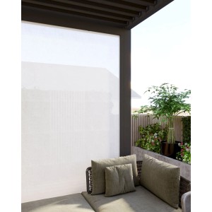 Weide Sonnenrollo, anthrazit, 2,65 m, für Weide Pergola. Sonnenschutz & Sichtschutz.