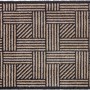 Schmutzfangmatte Manhattan beige-anthrazit, 67x100cm, mit Streifengitter-Muster.
