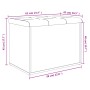 Sitzbank vidaXL mit Stauraum, grau Sonoma, 62x42x45 cm, Holzwerkstoff. Möbel für Flur oder Wohnzimmer.