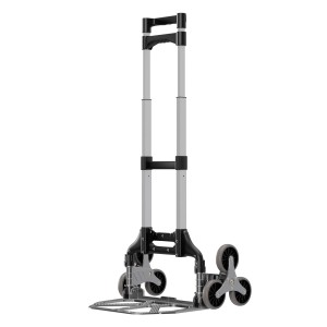 Zusammengeklappte TroniTechnik Sackkarre mit Sternrad für Treppen bis 75kg.