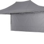 Grauer Siena Garden Allrounder Pavillon 300x450 cm mit Seitenteilen.