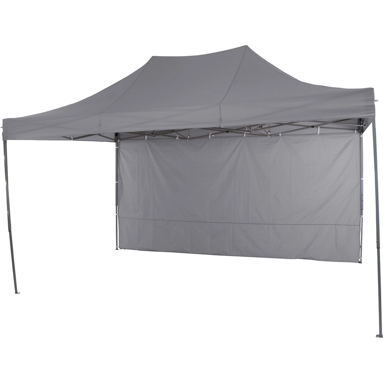 Grauer Siena Garden Allrounder Pavillon 300x450 cm mit Seitenteilen.