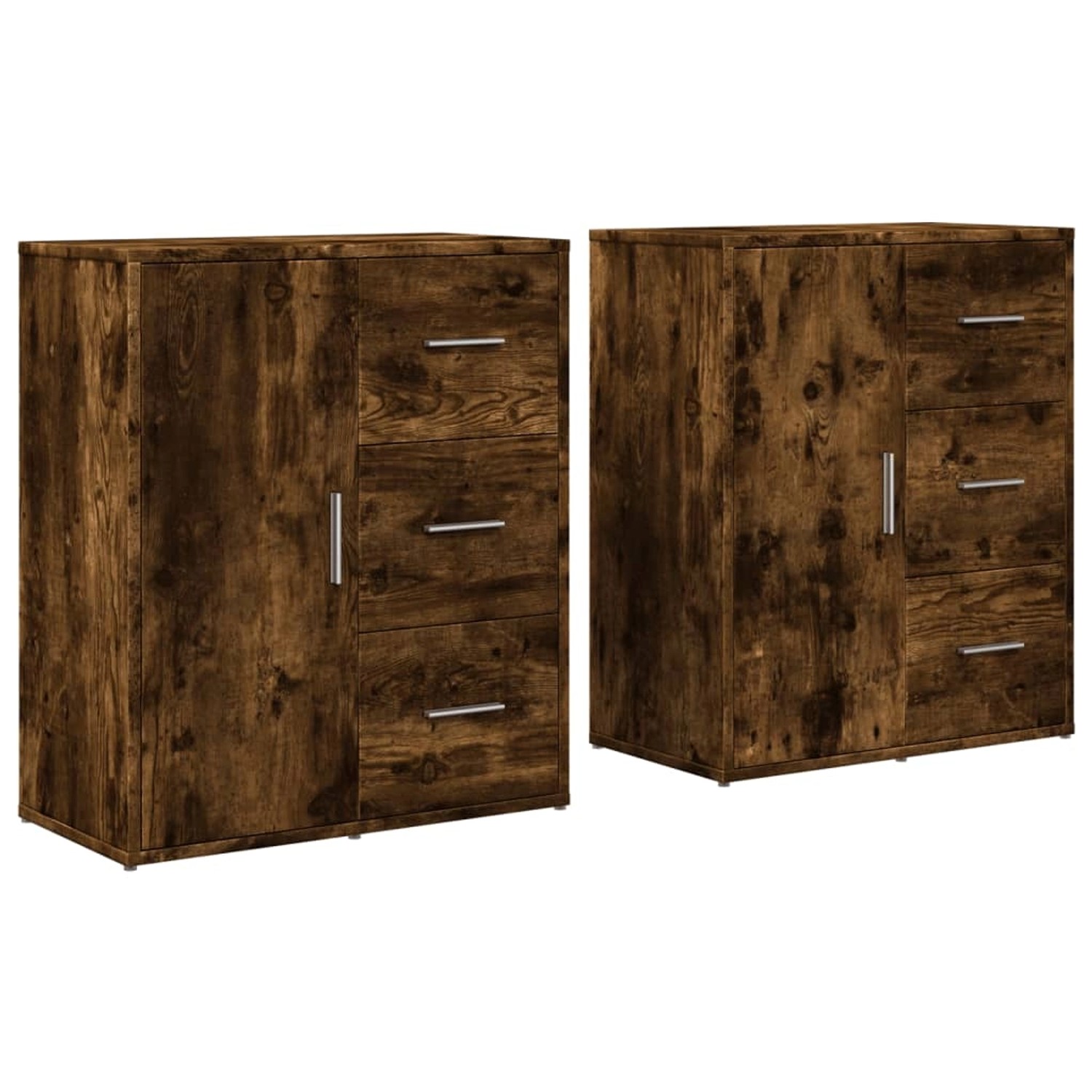vidaXL Sideboards 2 Stk Räuchereiche 60x31x70 cm Holzwerkstoff 3276557 günstig online kaufen