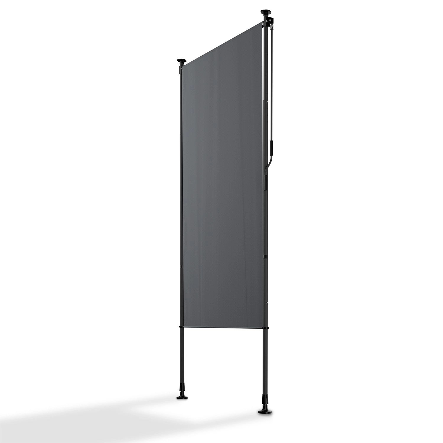 Juskys Senkrechtmarkise Barbados 100 x 310 cm Grau günstig online kaufen
