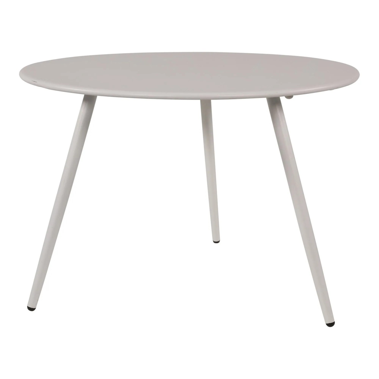 Lesli Gartentisch Rafael Rund Stahl Weiß 60 cm x 60 cm