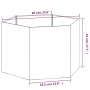 vidaXL Pflanzkübel Rostig 60x60x45 cm Cortenstahl 823675_12