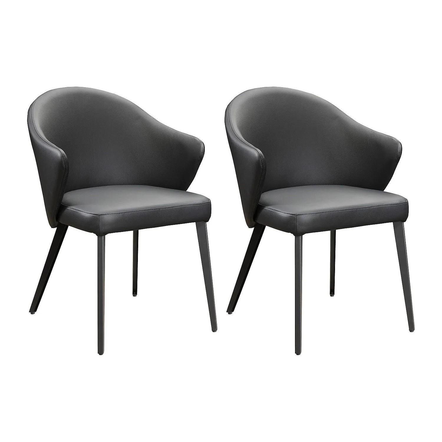 Vente-unique Stuhl Mibelly Schwarz 58 cm