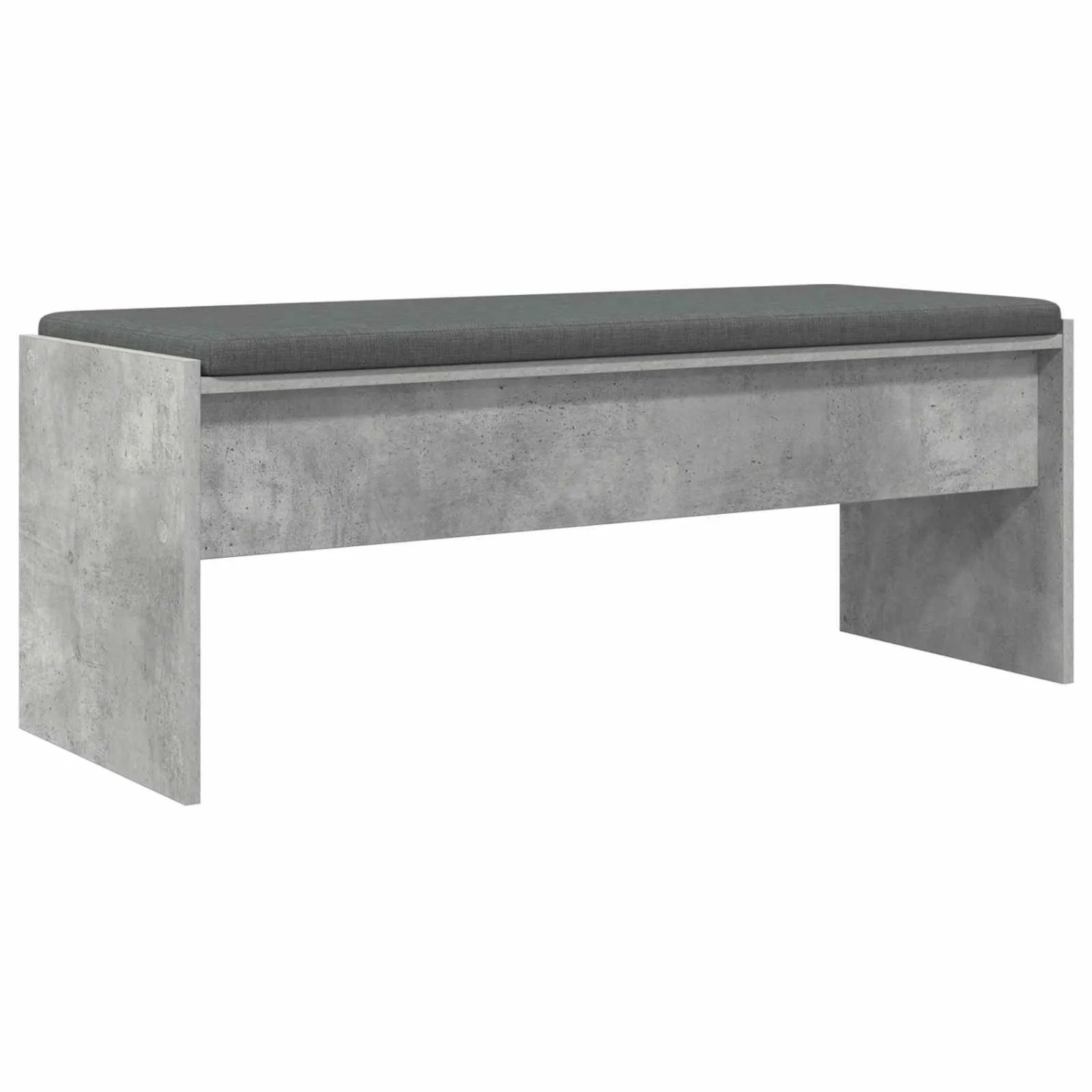 vidaXL Flurbank mit Kissen Beton Grau 103 x 38 x 40 cm 891563