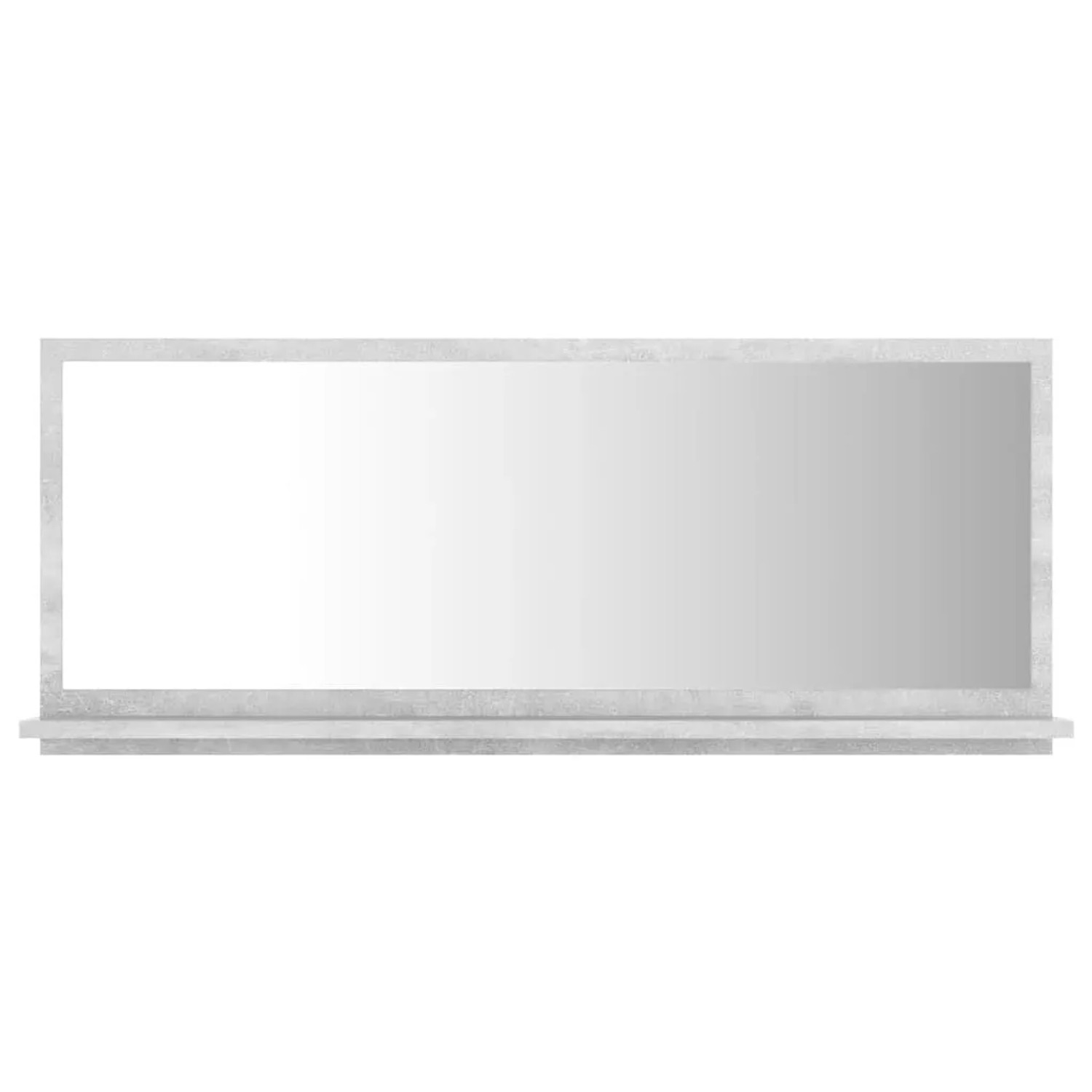 vidaXL Badspiegel Betongrau 90x10,5x37 cm Holzwerkstoff 804584