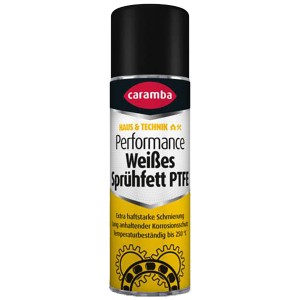 Caramba Sprühfett, 250ml Dose, weißes Schmierfett für Werkstatt und Lackreparatur.