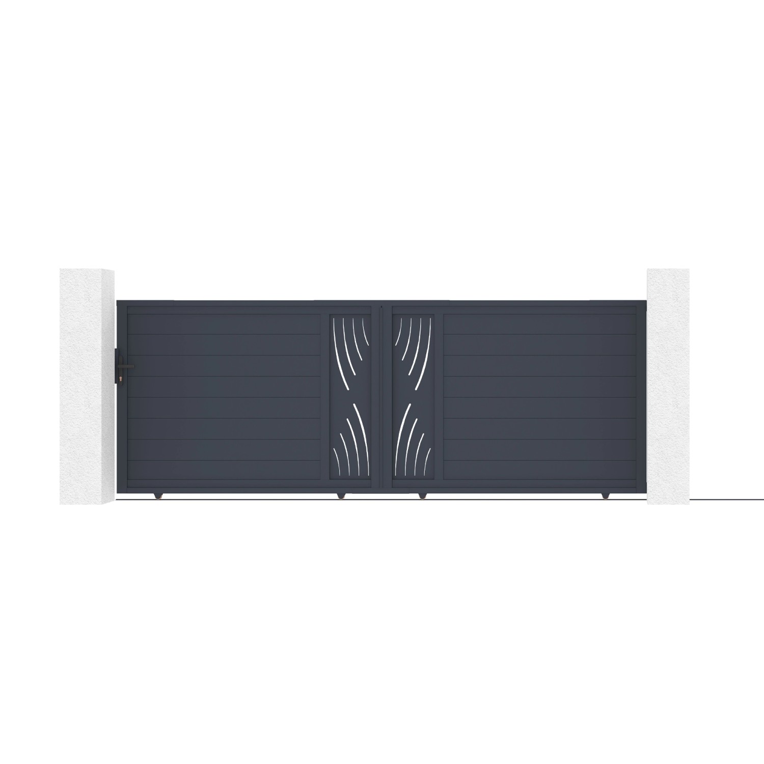 Casanoov Schiebetor 4M Veleta H 140Cm & Gartentür 1M Veleta H 140Cm Alumini günstig online kaufen