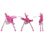 vidaXL Baby-Hochstuhl Rosa und Grau 10186_3
