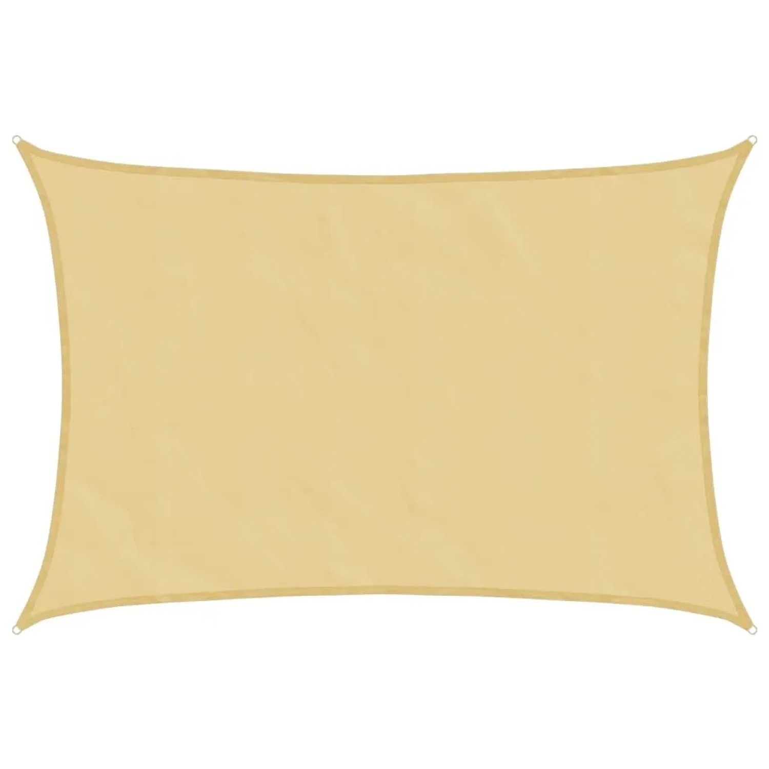 vidaXL Sonnensegel Sandfarbe 5x4 m Polyester Oxford 4000576