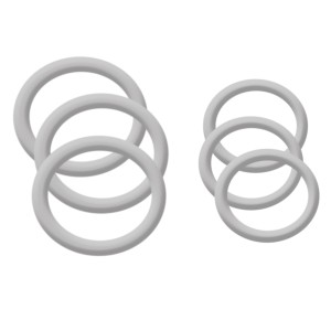 Kirchhoff O-Ringe, Silikon, für Armaturenanschluss M8/M10, weiß, 6 Stück (2x3)