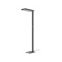 Moderne, dimmbare LED-Stehlampe Timon von Arcchio, schwarz, für Arbeitszimmer.