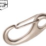 Ovaler Conacord Karabinerhaken, 50 mm, aus V4A Stahl. Detailansicht.