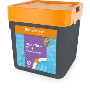Steinbach Quattrotabs 5kg: Multifunktionstabletten für Pool Desinfektion und Pflege.