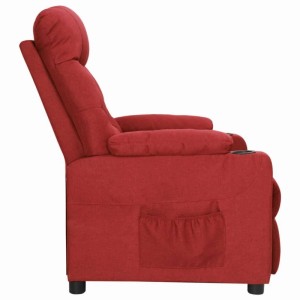 vidaXL Relaxsessel Weinrot Stoff 339085