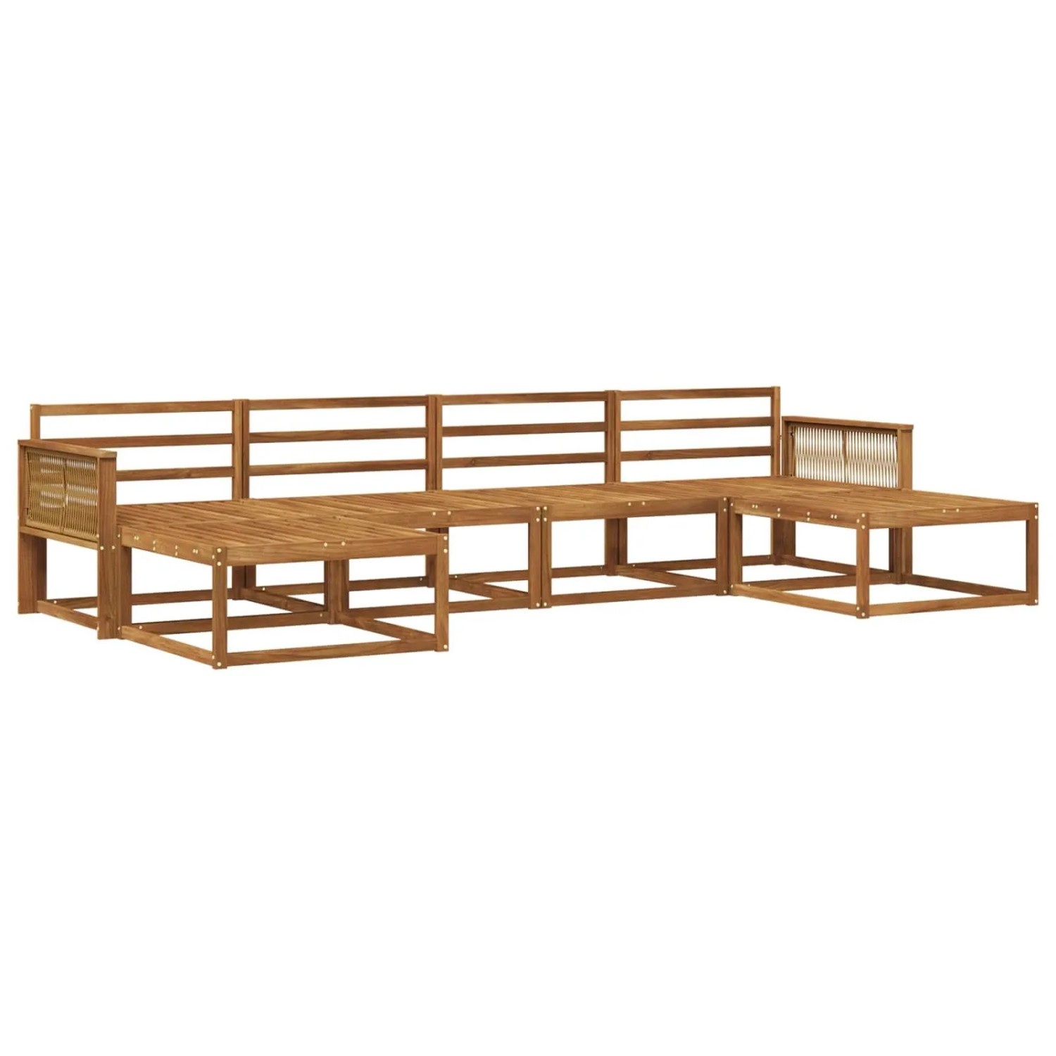 vidaXL Outdoor-Sofagarnitur 6 Stk Natur Massivholz Akazie 3382787
