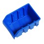 Blaue LUX Lagersichtbox Größe 2, stapelbarer Kasten für Aufbewahrungssysteme.