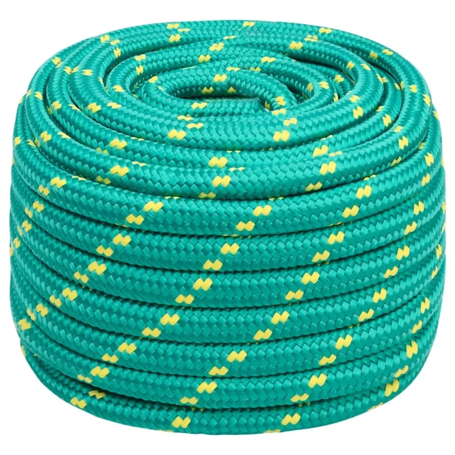 vidaXL Bootsseil Grün 20 mm 50 m Polypropylen 152739
