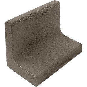 Diephaus L-Stein, unbewehrt, anthrazit, 30x40x20x7 cm. Beton-Element für Einfassungen und Mauersysteme.