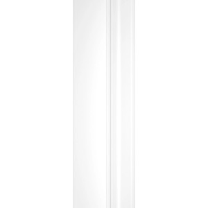 Detailansicht: Weiße Schulte Eckeinstieg Duschkabine Sunny mit Glasdekor.