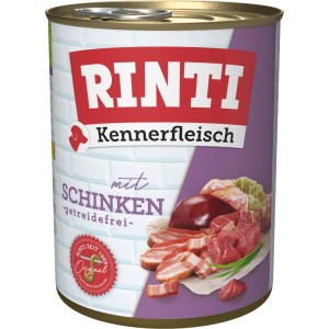 Rinti Hunde-Nassfutter Kennerfleisch Schinken 800 g