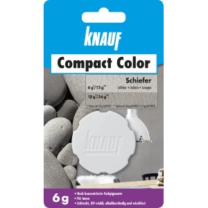 Knauf Compact Color Schiefer 6g: Farbpigment für Putz, für Innenräume, schiefergrau.