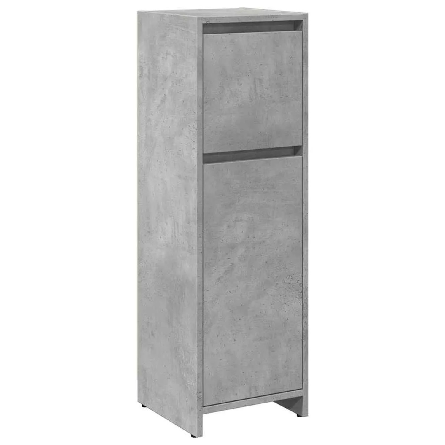 vidaXL Badezimmerschrank Betongrau 30x30x95 cm Holzwerkstoff 856060
