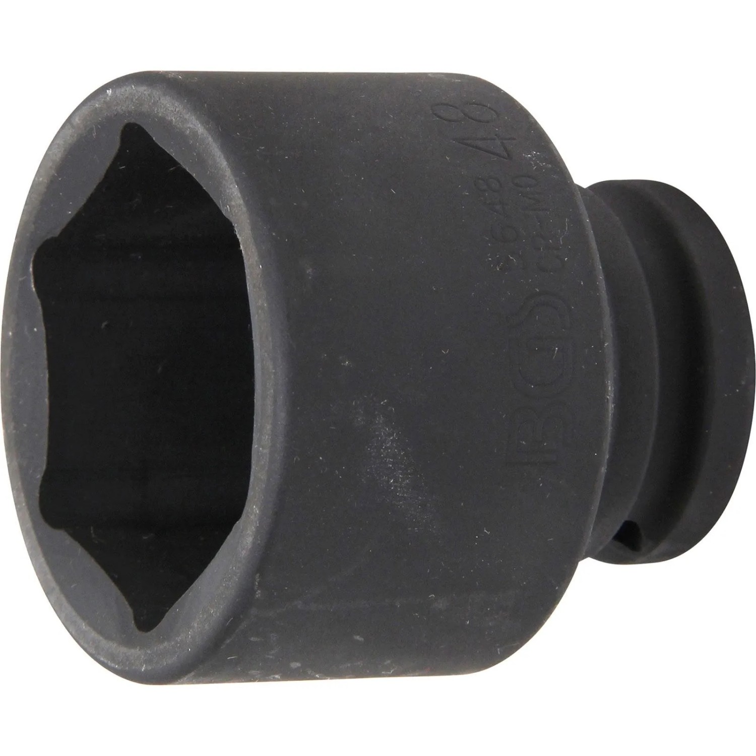 BGS Kraft Steckschlüssel Einsatz Sechskant Antrieb Innenvierkant 20 Mm  3 4 Zoll  SW 48 Mm 5648