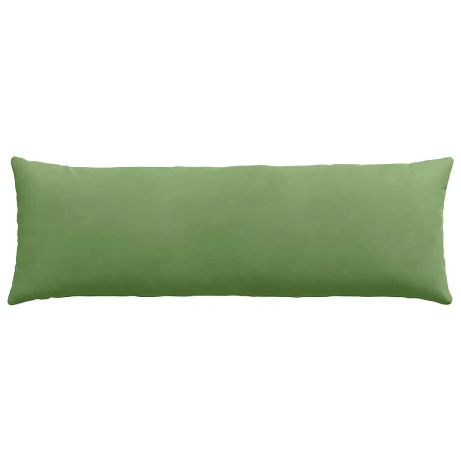 Langes hellgrünes Sofakissen aus weichem Cordstoff, 120x40 cm, für gemütliche Wohnbereiche.