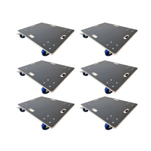 6er Set Profi Transportroller mit Rollen, 80x60cm, Traglast 800kg, Siebdruckplatte, Möbelroller.