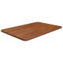 Dunkelbraune vidaXL Waschtischplatte aus behandeltem Massivholz, 60x40x1,5 cm.