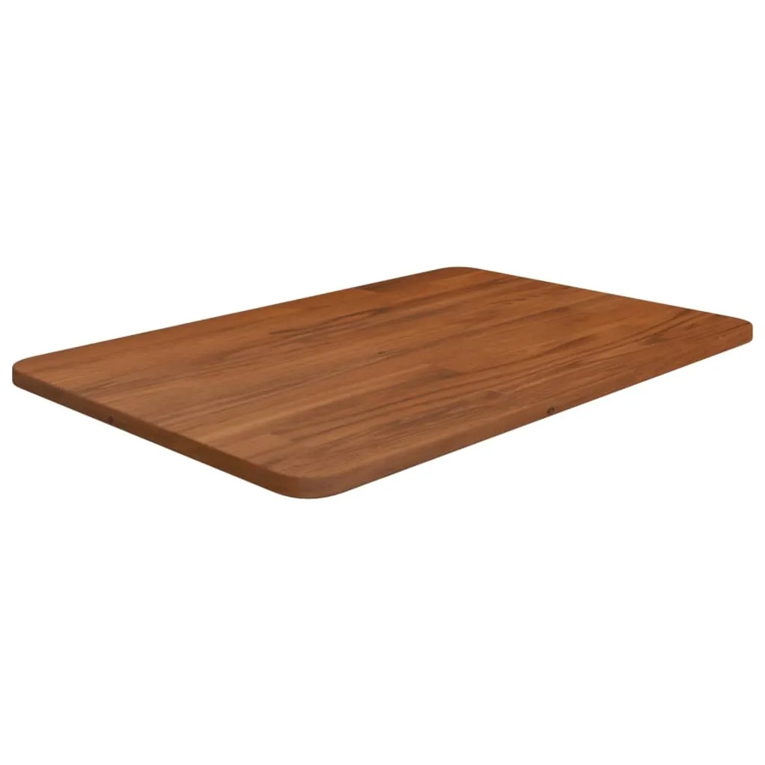 Dunkelbraune vidaXL Waschtischplatte aus behandeltem Massivholz, 60x40x1,5 cm.
