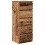 vidaXL Sideboard mit Schubladen Altholz-Optik 37,5x35x99 cm 861767