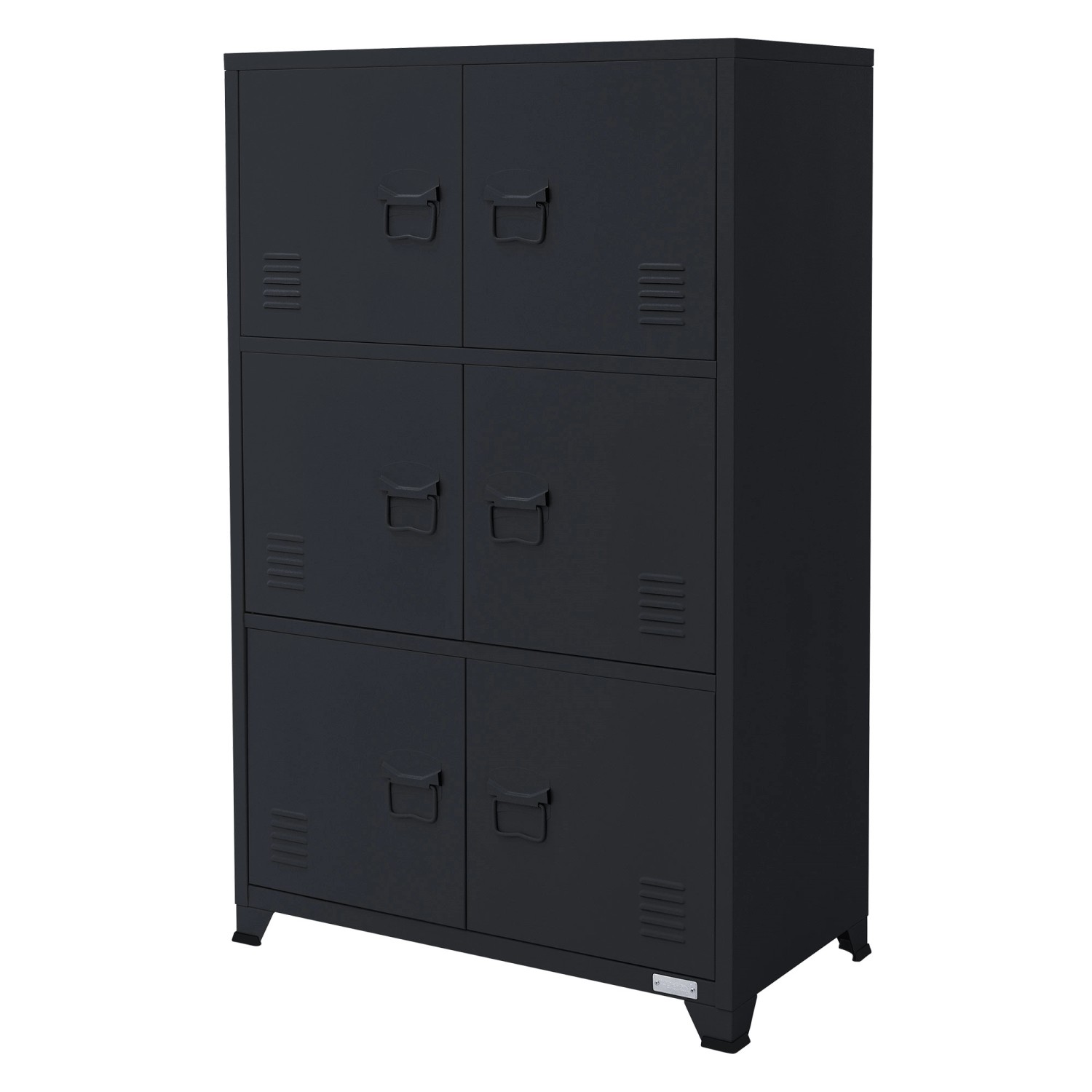 ML-Design Aktenschrank 75x40x120 cm Anthrazit aus Stahl Freistehender günstig online kaufen