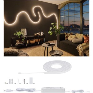 Paulmann MaxLED Flow: 3m LED-Streifen Basis-Set, warmweiß, für indirekte Beleuchtung im Wohnraum.