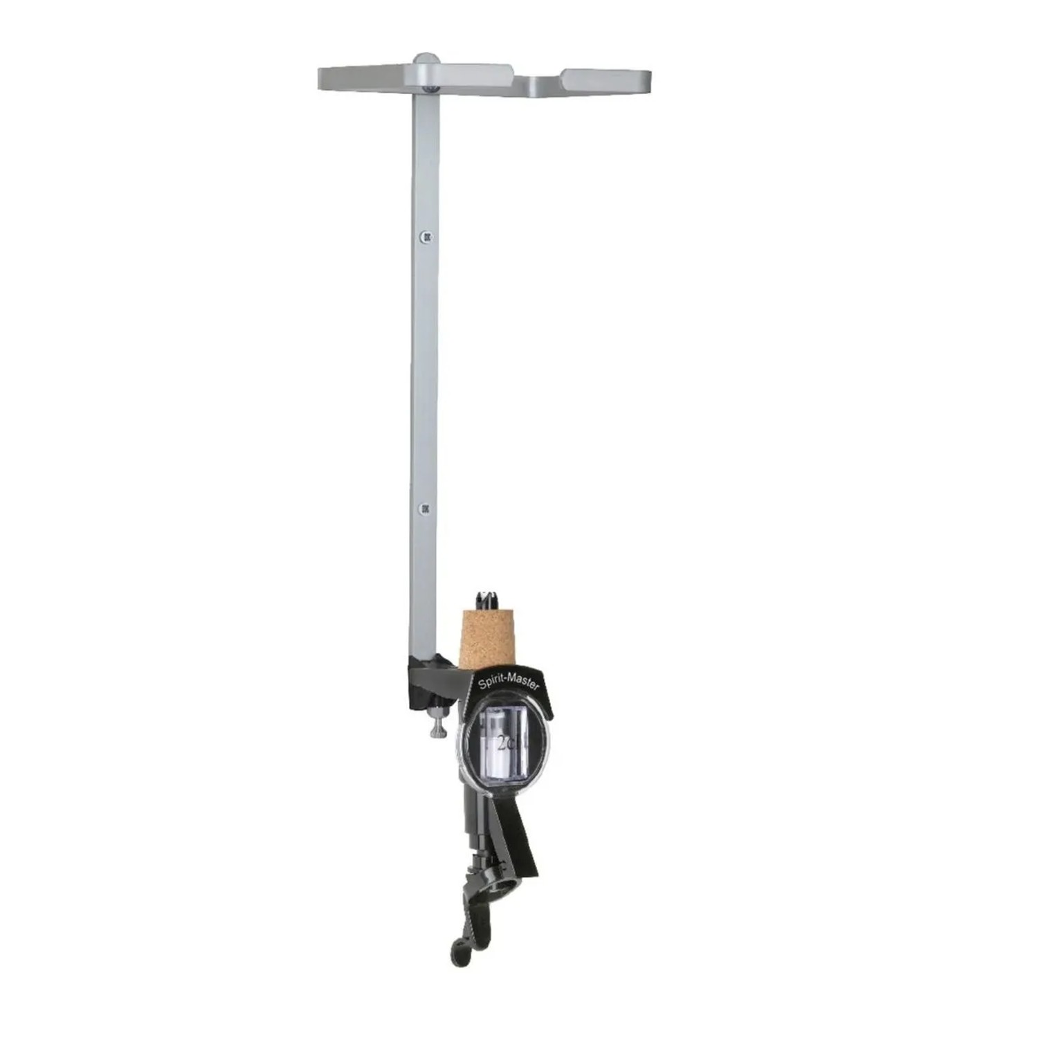 Ich-Zapfe Spirit Master Portionierer Dosierer 2 Cl Für 3-4, 5 Liter Flaschen Inkl. Wandhalter Silber Metall