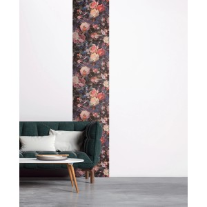 AS Creation selbstklebende Bordüre Pop Up Panel mit Blumenmuster in Blau und Rosa.
