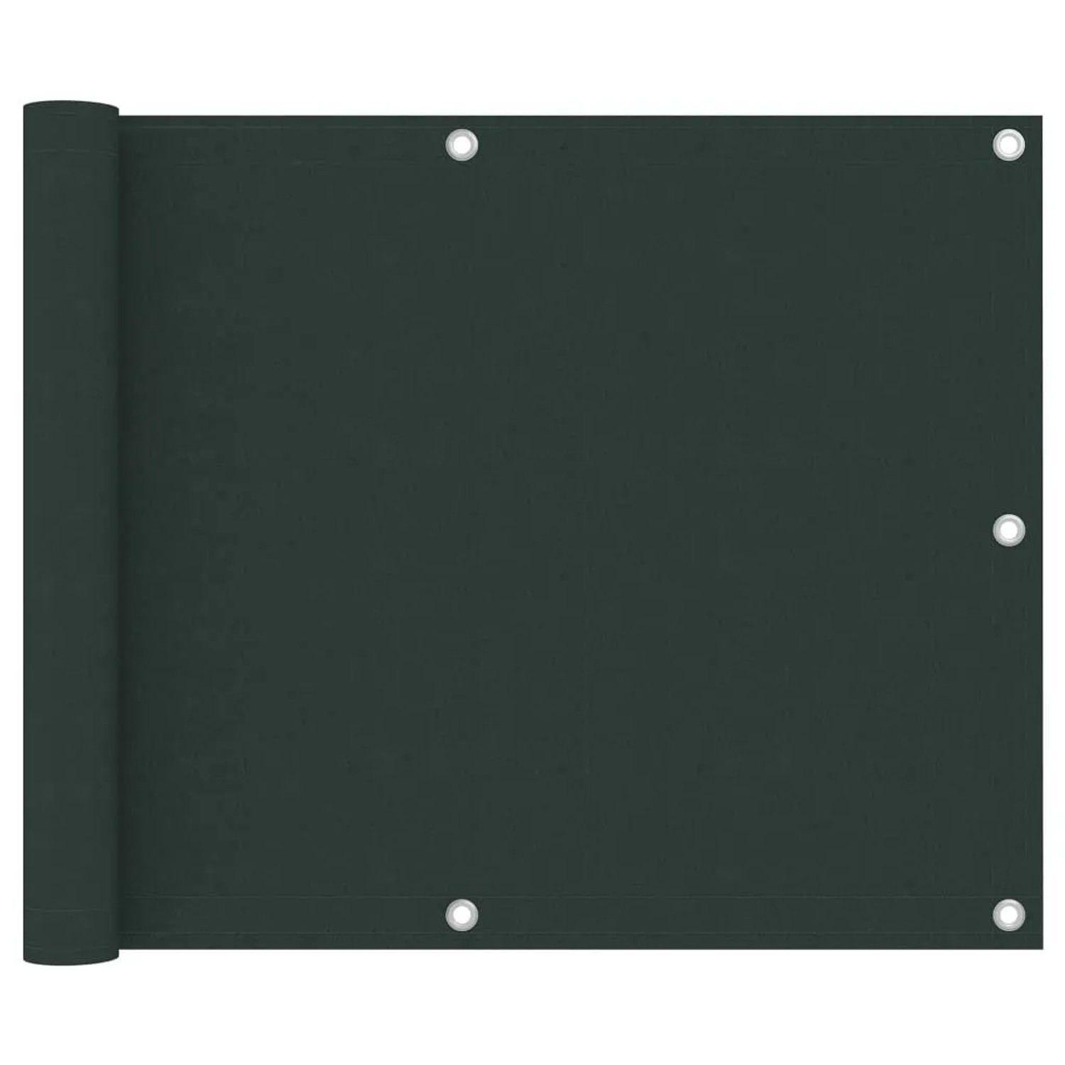 vidaXL Balkon-Sichtschutz Dunkelgrün 75x600 cm Oxford-Gewebe 134999 günstig online kaufen