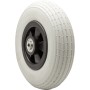 Wagner Rad, pannensicher, Ø 20cm, lichtgrau. Rad mit schwarzer Felge für Rollen und Räder.