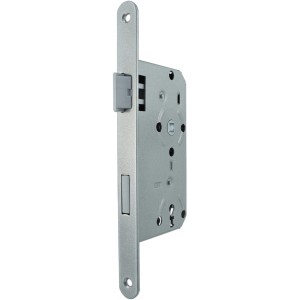 Bever Einsteckschloss für Zimmertüren, DIN links, Dornmaß 55mm, Stulpe 18mm.