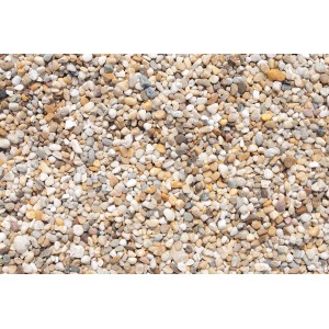 Beiger Aquarienkies (Quarzkies), Körnung 4-8 mm, ideal für Aquarien.