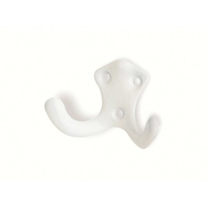 Weißer Metall Haken 1132 für die Wandmontage.